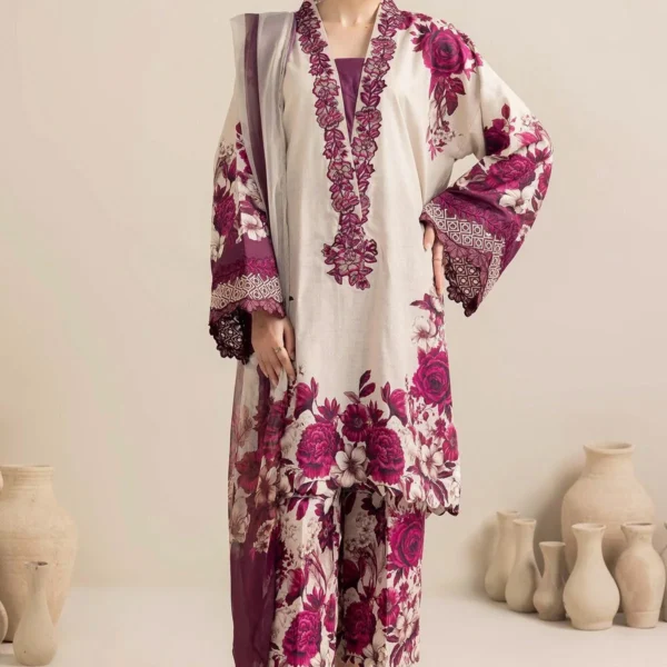 AD476 Unstitched Digital Printed Lawn Suit With Digital Printed Lawn Dupatta