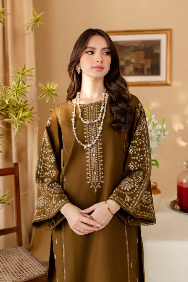 BA--68 Unstitched Fully Embroided Lawn 2 Piece Suit