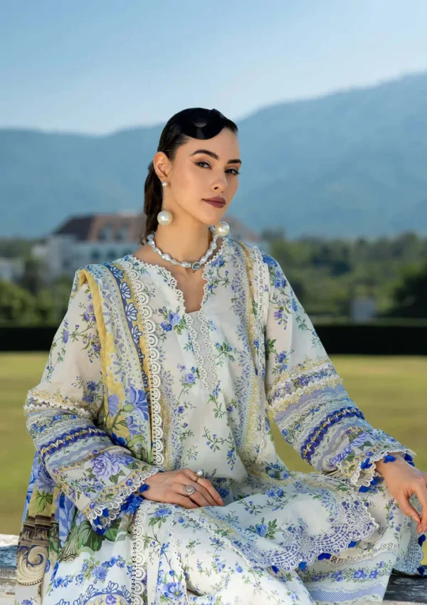 Unstitched Digital Printed Lawn Suit 3pc With Digital Printed Lawn Dupatta