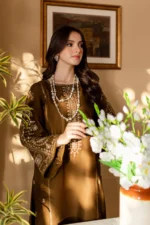 BA--68 Unstitched Fully Embroided Lawn 2 Piece Suit