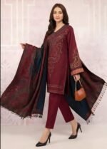 Unstitched Embroidered Lawn Suit 3pc With Digital Printed Dupatta