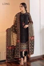 BQ-14 3pc Fully Heavy Embroided Lawn suit with Embroided Organza Dupatta