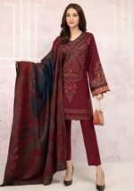 Unstitched Embroidered Lawn Suit 3pc With Digital Printed Dupatta