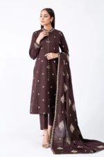 AA-10 3PC Unstitched Embroidered Lawn Suit With Lawn Embroidered Dupatta