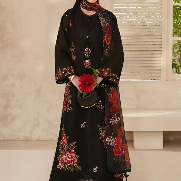 BQ-209 Lawn Unstitched Digital Printed Shirt With Printed Lawn Dupatta
