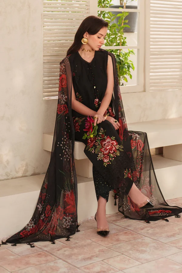 BQ-209 Lawn Unstitched Digital Printed Shirt With Printed Lawn Dupatta
