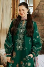Unstitched Embroidered Lawn Suit 3pc With Digital Printed Dupatta