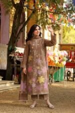 ANEELAS-Lawn Unstitched Embroidered Suit With Digital Printed Dupatta