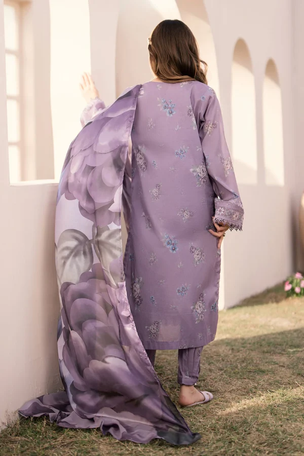Lawn Unstitched Digital Printed Shirt With Lawn Printed Dupatta
