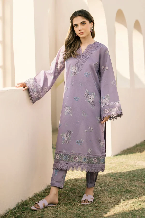 Lawn Unstitched Digital Printed Shirt With Lawn Printed Dupatta