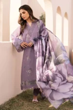 Lawn Unstitched Digital Printed Shirt With Lawn Printed Dupatta