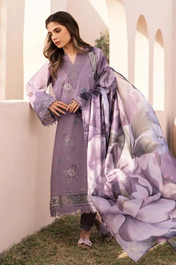 Lawn Unstitched Digital Printed Shirt With Lawn Printed Dupatta